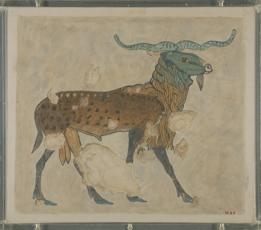 Detail of a Ram, Tomb of Khnumhotep by Nina de Garis Davies