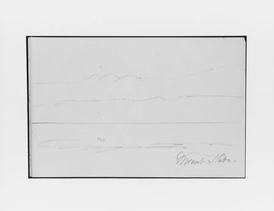Mount Nebo (from Sketchbook) by Mary Newbold Sargent