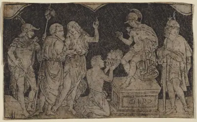 Artaxerxes Receiving the Head of Cyrus