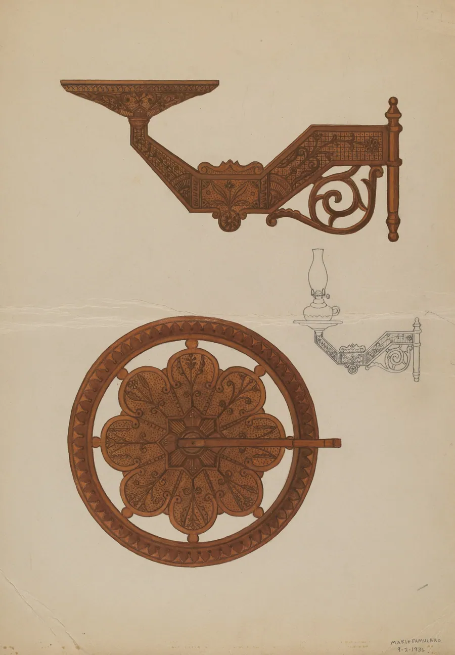 Lamp Bracket by Marie Famularo