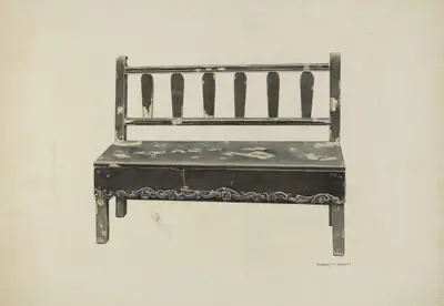 Spanish Colonial Mission Bench