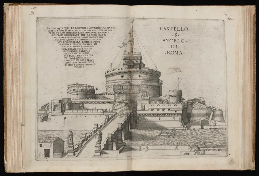 Castello S. Angelo di Roma [Castel Sant'Angelo in Rome] by Nicolas Beatrizet