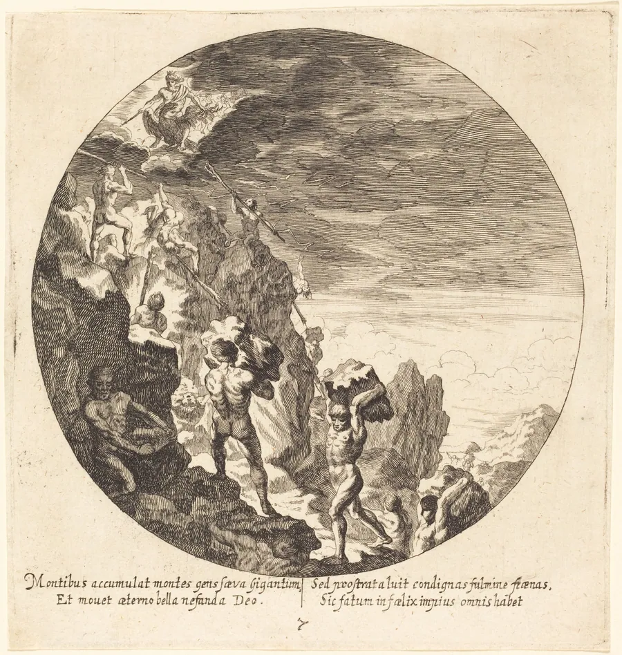 Giants Repelled by Jove by Georg Andreas Wolfgang the Elder