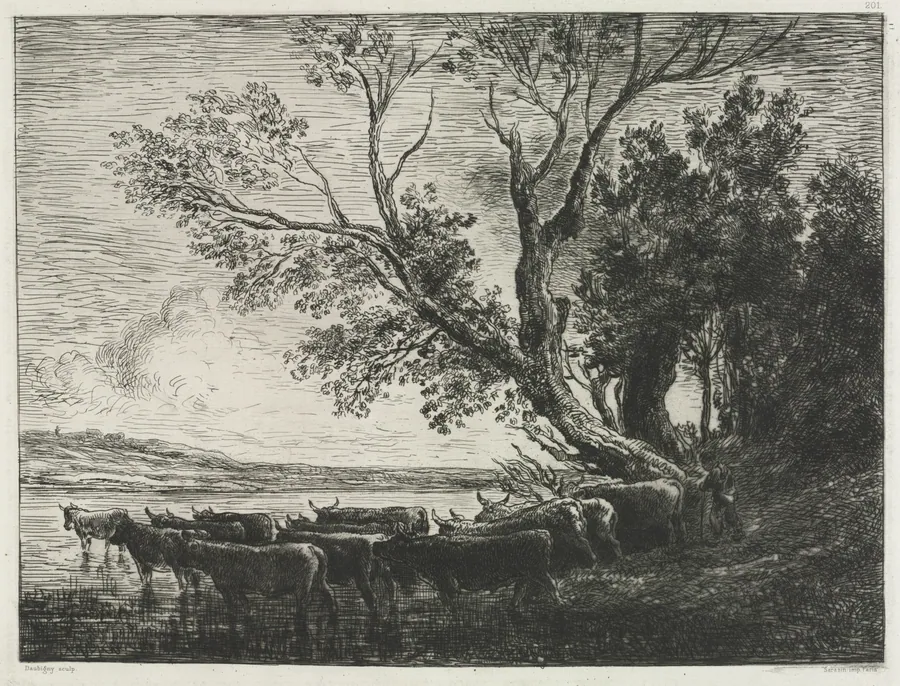 The Ford by Charles François Daubigny