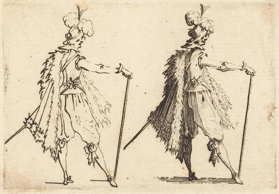 Gentleman with Cane by Jacques Callot