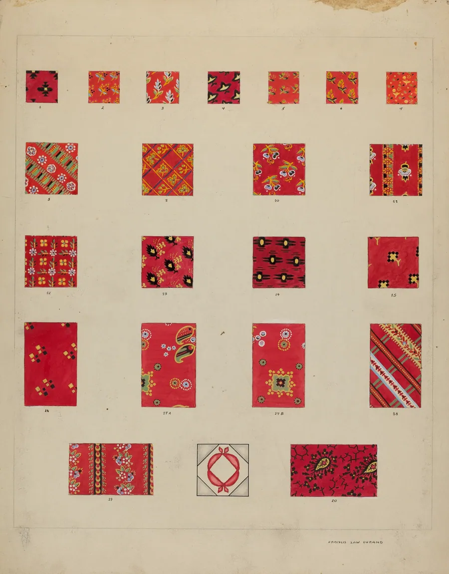 Printed Quilted Patches by Francis Law Durand