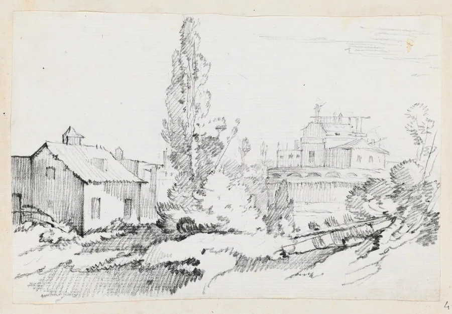 Castel Sant'Angelo from the Northwest by Joseph-Marie Vien