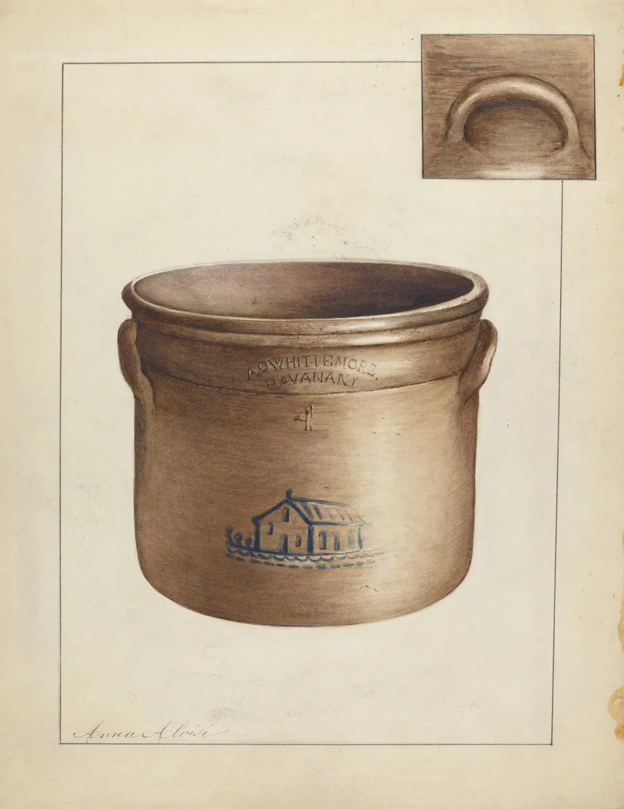Stoneware Crock by Anna Aloisi