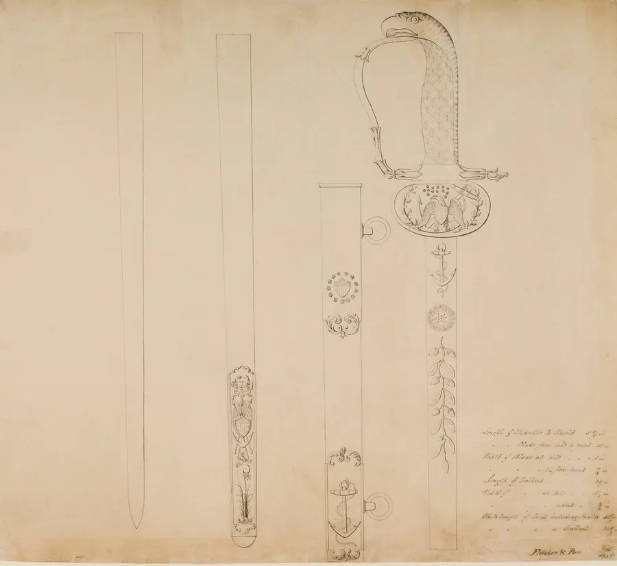 Design for an Officer's Sword by Thomas Fletcher