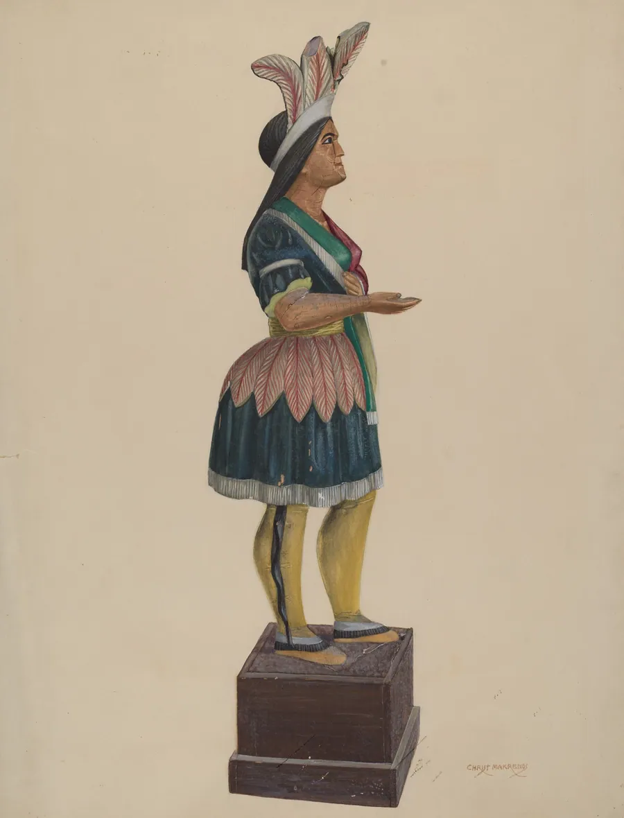 Wooden Indian by Chris Makrenos