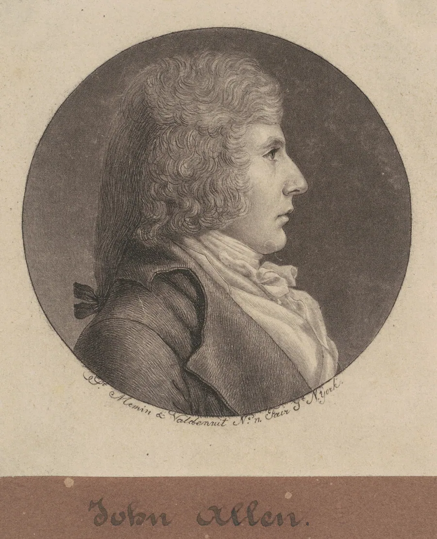 John Allen by Charles B. J. Févret de Saint-Mémin