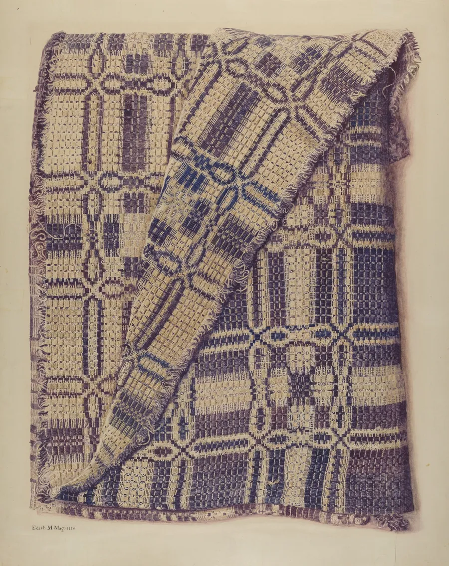 Woven Coverlet by Edith Magnette