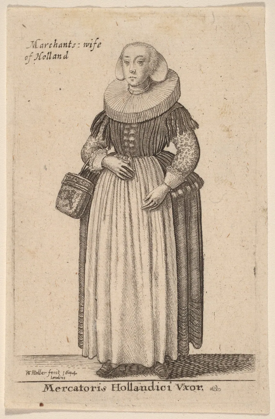 Mercatoris Hollandici Vxor by Wenceslaus Hollar