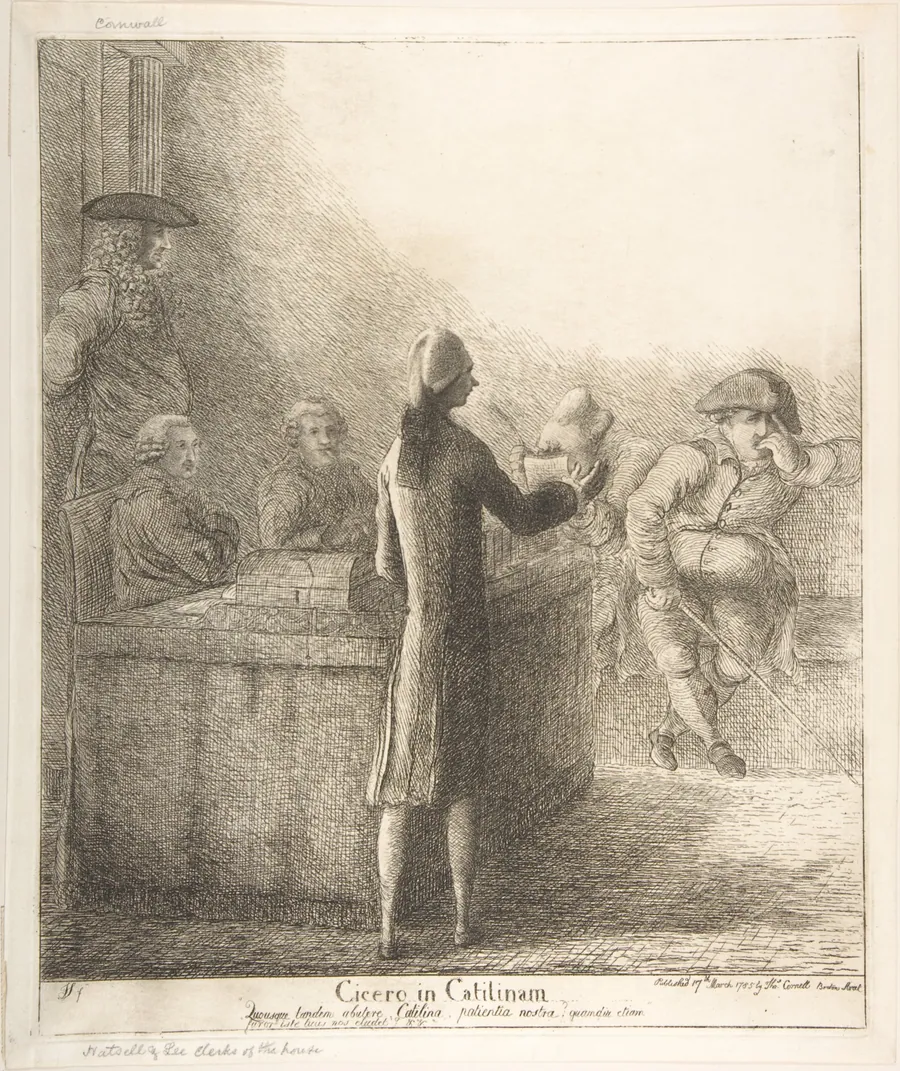 Cicero in Catilinam by James Sayers