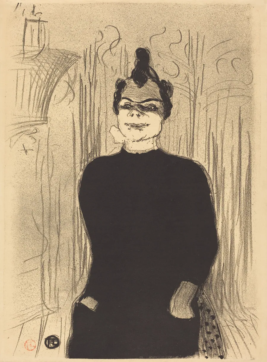 At La Gaiete Rochechouart: Nicolle (A La Gaieté Rochechouart: Nicolle) by Henri de Toulouse-Lautrec