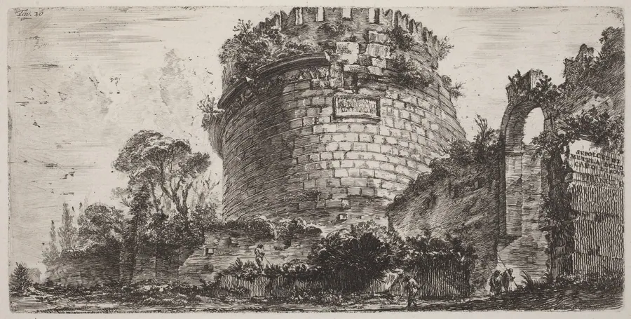 Sepulcro di Metella detto Capo di Bove by Giovanni Battista Piranesi