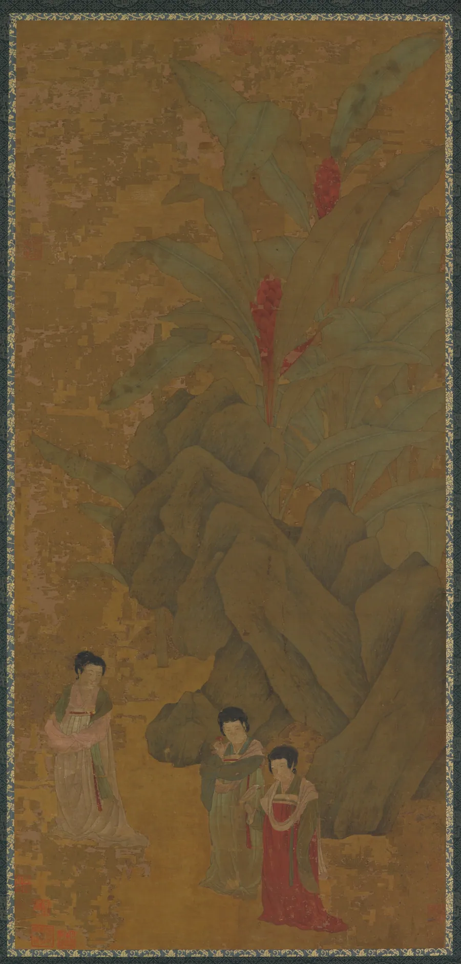 Promenading ladies by Formerly attributed to Zhou Fang (傳)周昉 (ca. 730-ca. 800)