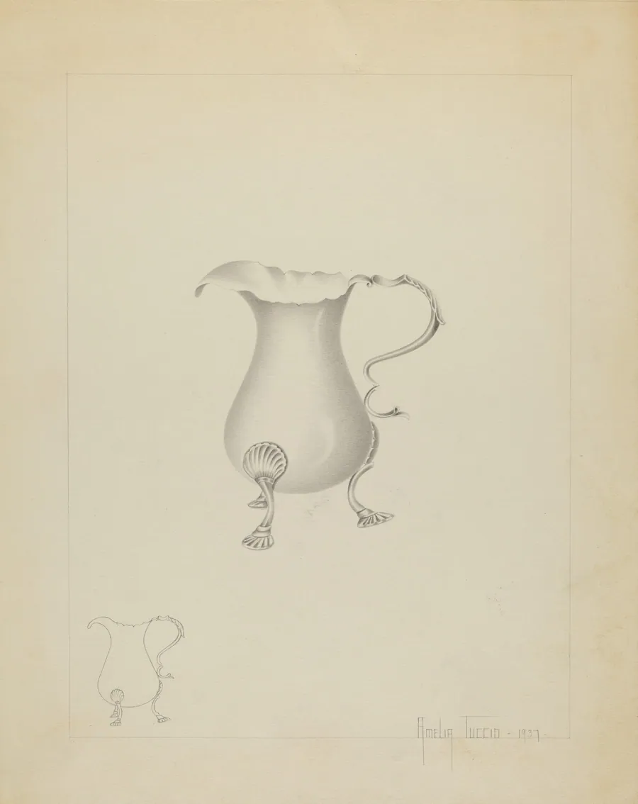Silver Creamer by Amelia Tuccio