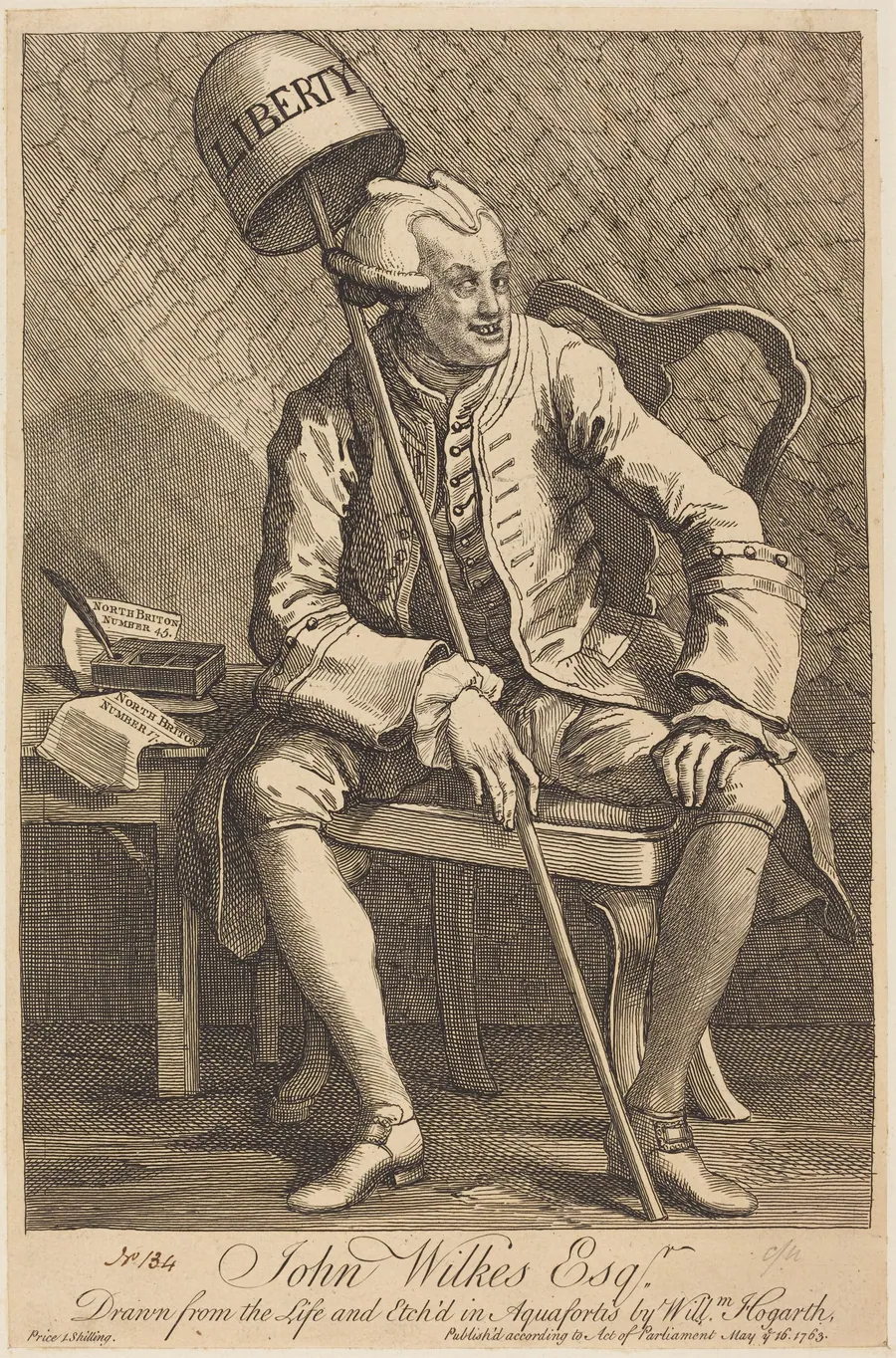 John Wilkes Esq. by William Hogarth