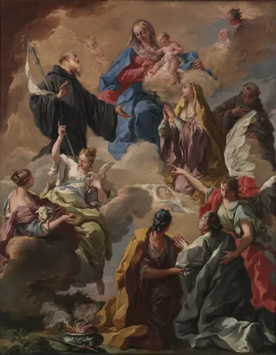 Saints Presenting a Devout Woman to the Virgin and Child