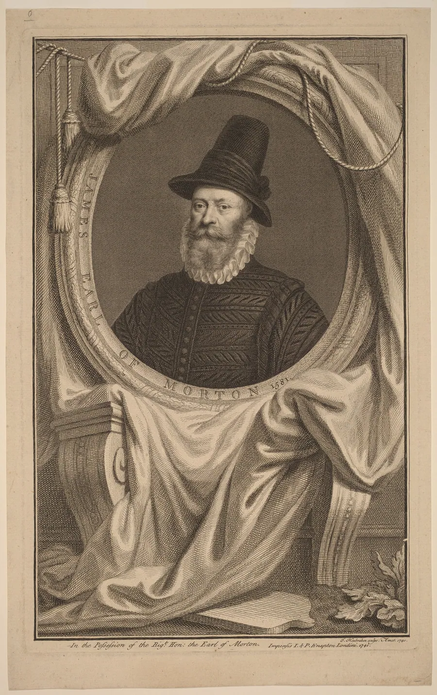 James, Earl of Morton by Jacobus Houbraken