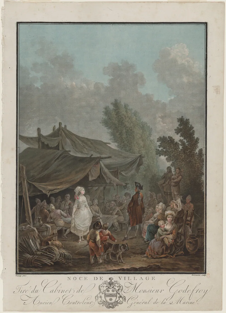Noce de Village (Village Wedding) by Charles-Melchior Descourtis