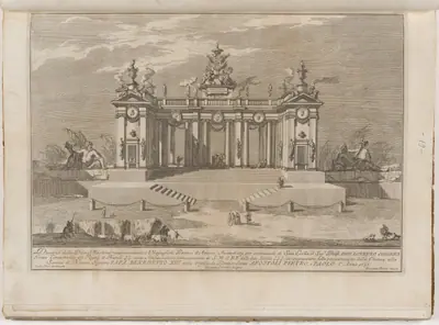 The Prima Macchina for the Chinea of 1757: The Colonnade of the Athenian Lyceum