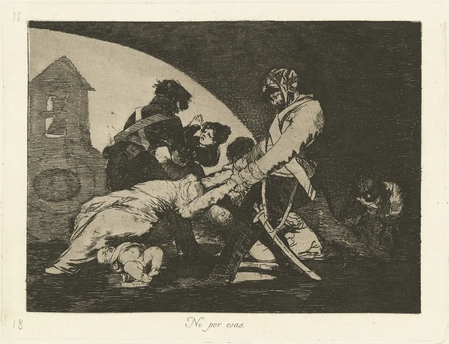 Ni por esas (Neither Do These) by Francisco Goya