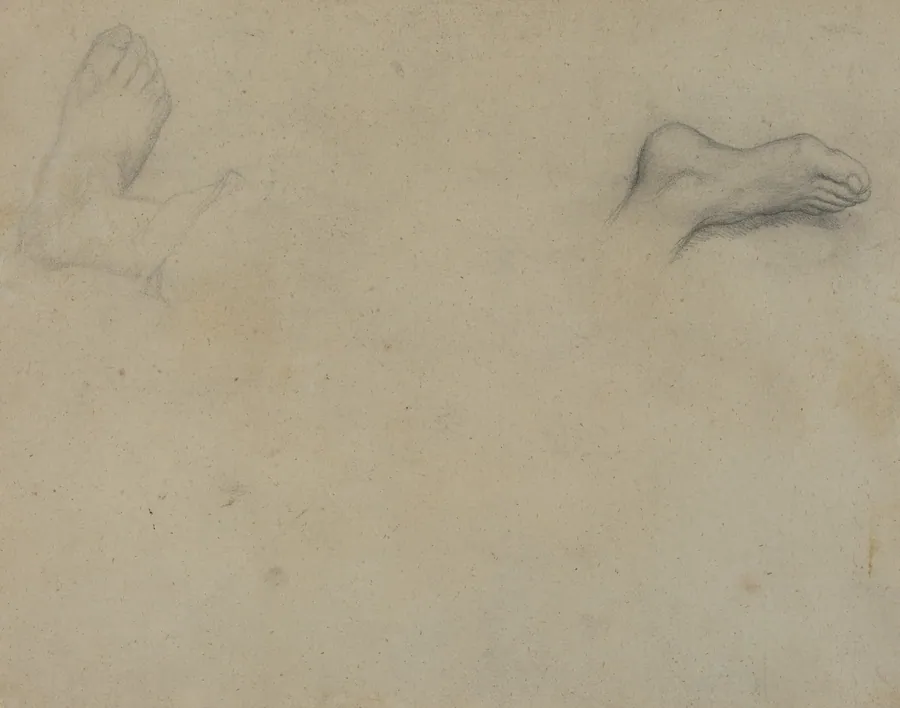 Studies of Feet [verso] by Edgar Degas