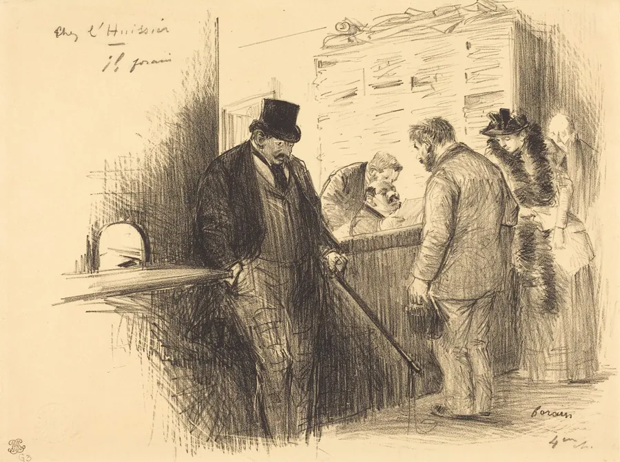 Chez l'huissier (At the Bailiff's) by Jean-Louis Forain