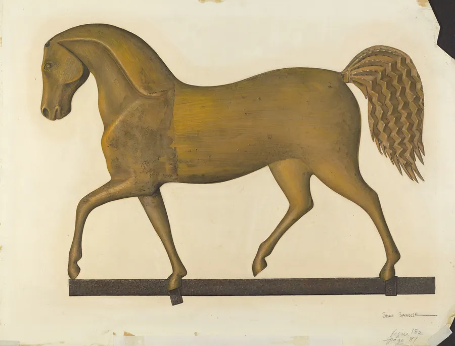 Horse Weather Vane by Selma Sandler