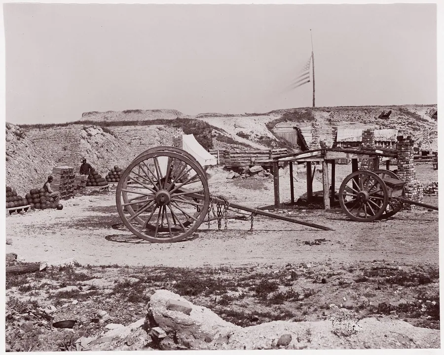 Fort Johnson, James Island, South Carolina by Mathew B. Brady