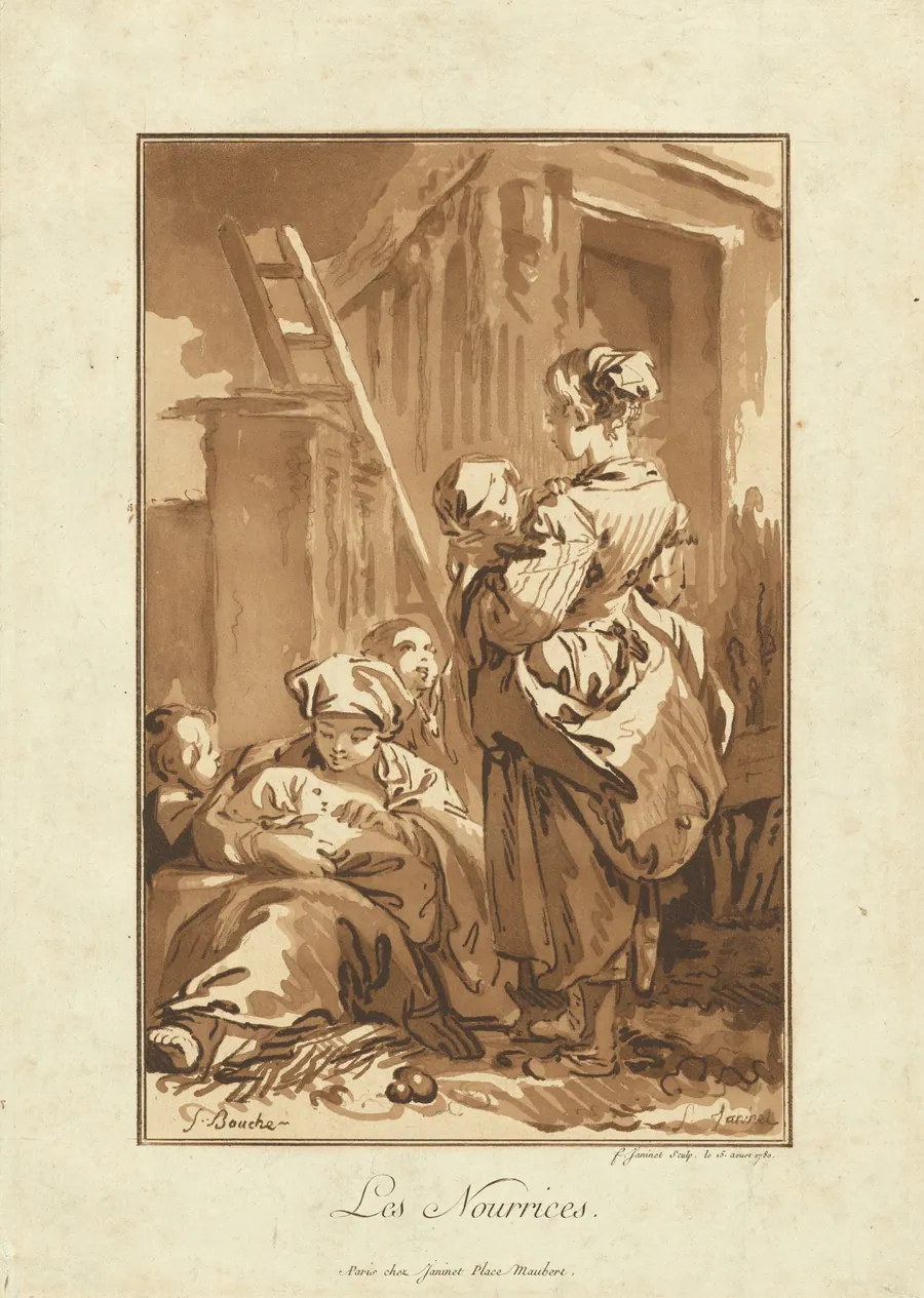 Les Nourrices (The Nurses) by Jean-François Janinet