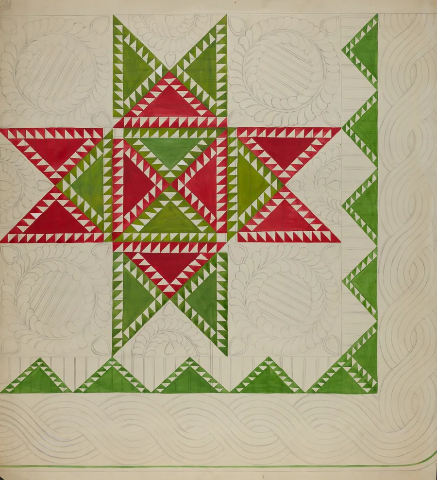 Patchwork Quilt by Katherine Hastings