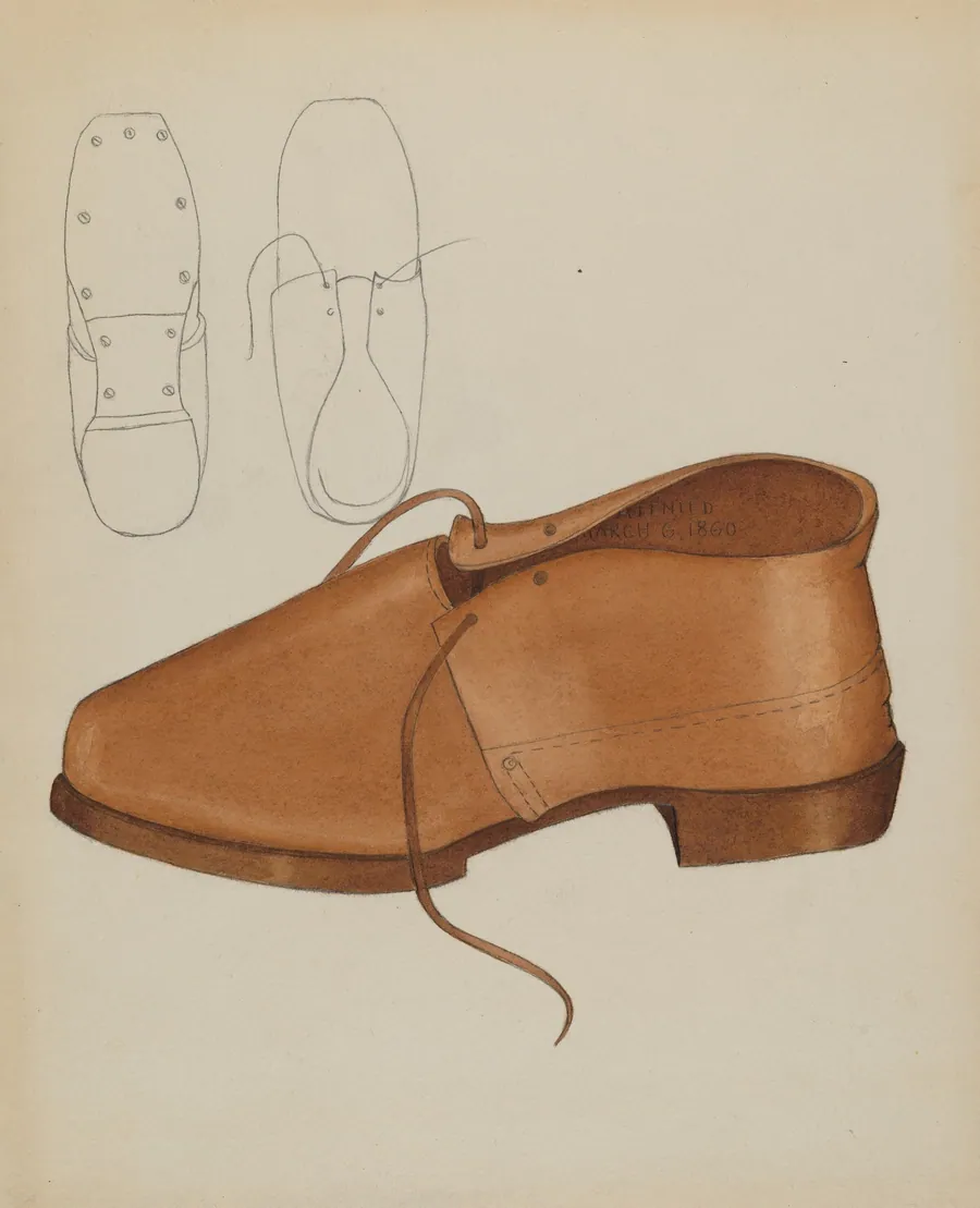 Man's Shoe by Marie Mitchell
