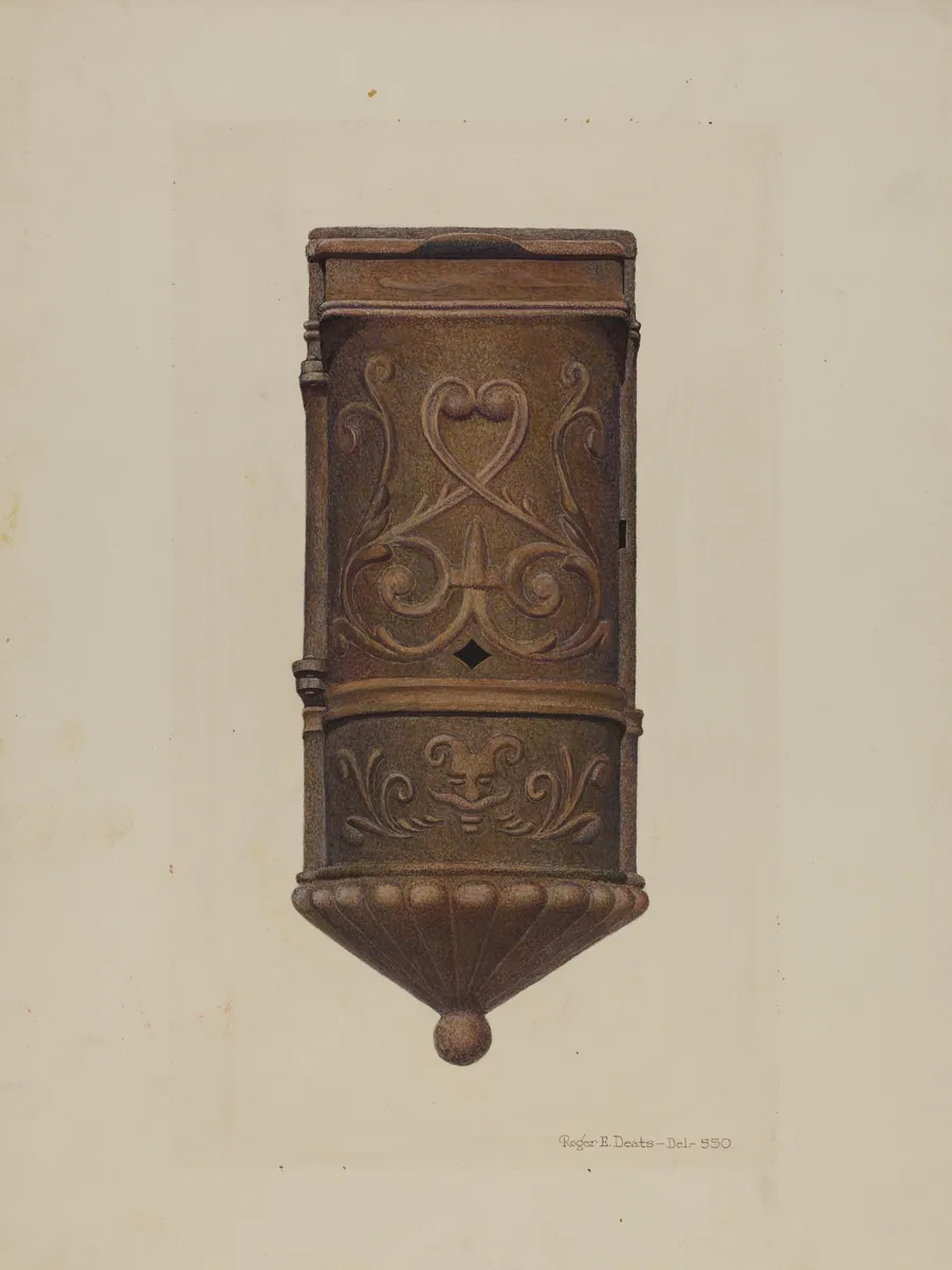 Cast Iron Mail Box by Roger Deats