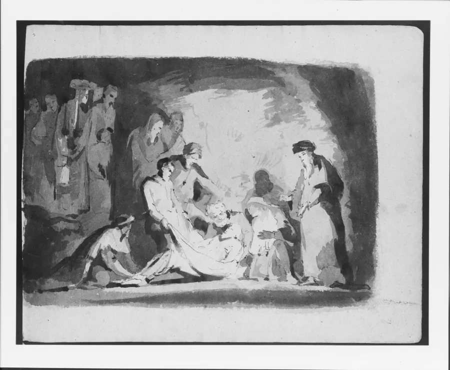 Entombment (from Sketchbook) by Thomas Sully