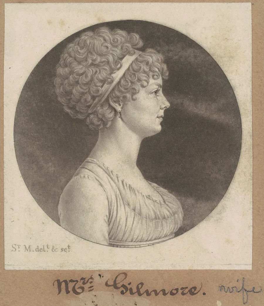 Mary Ann Smith Gilmor by Charles B. J. Févret de Saint-Mémin
