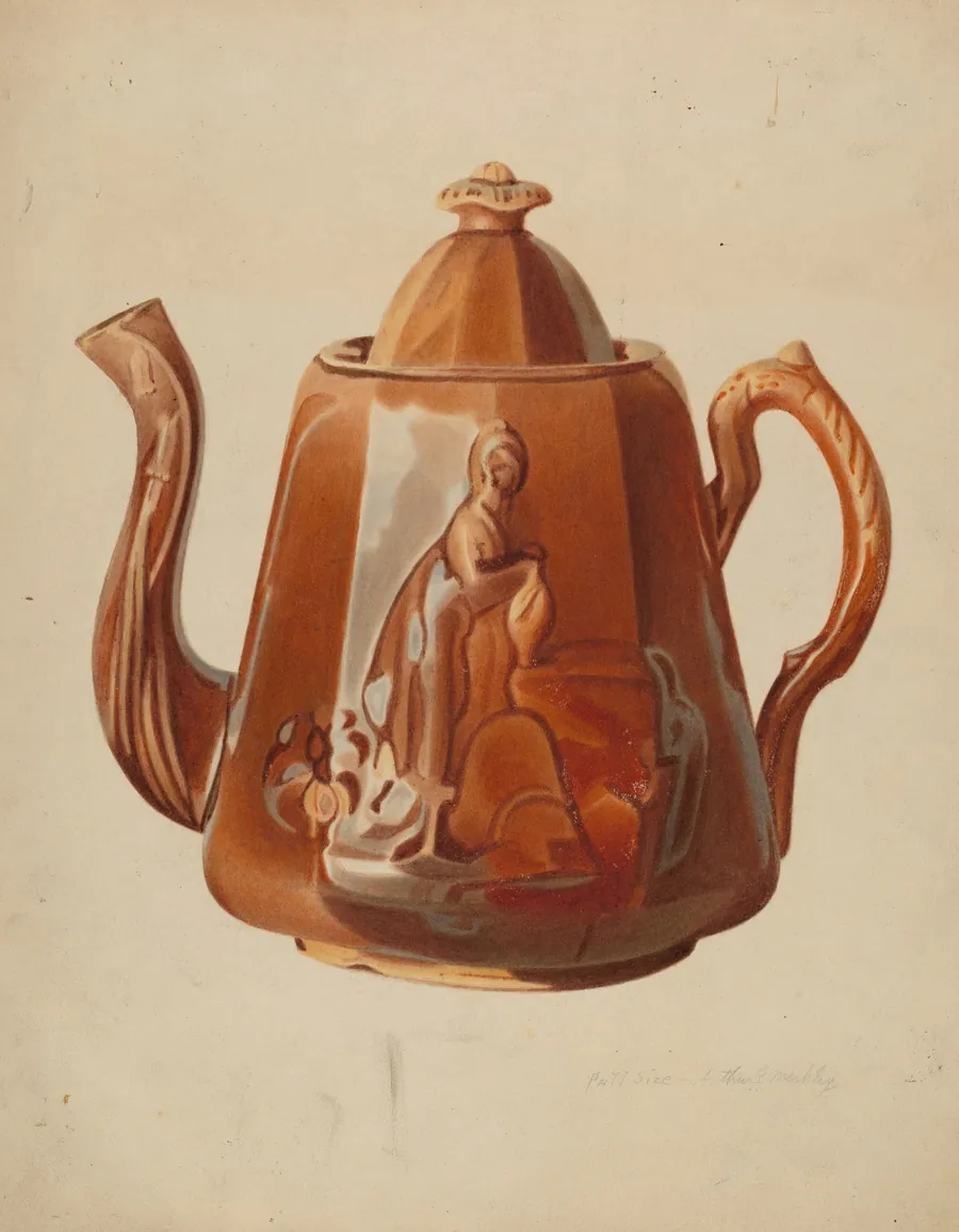 Stoneware Teapot by Arthur G. Merkley