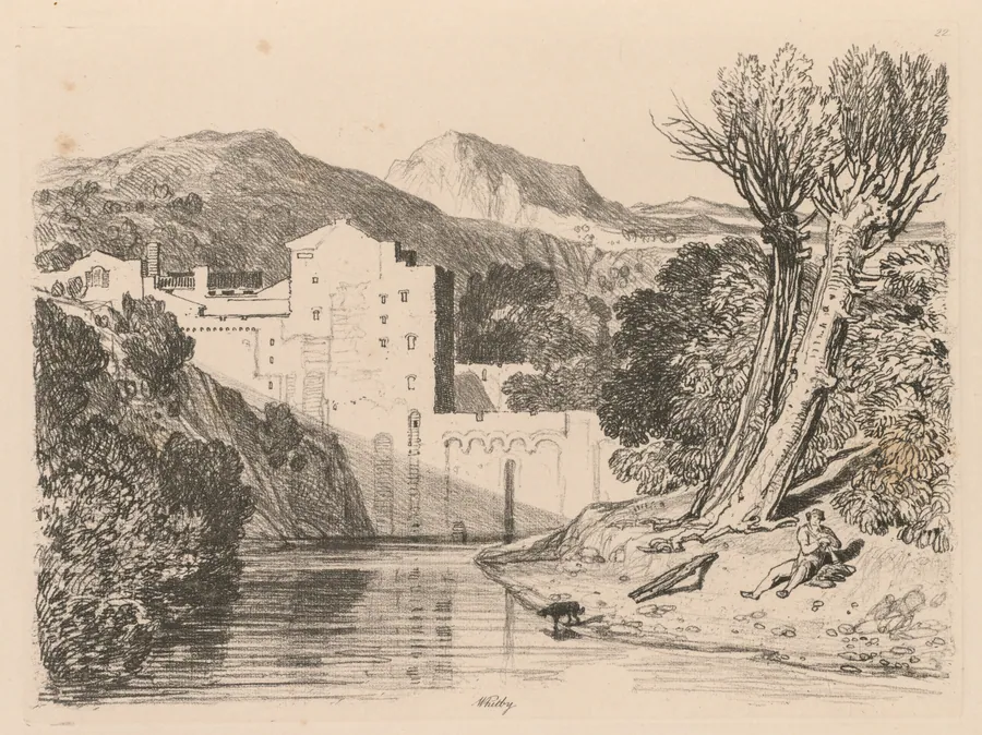 Liber Studiorum: Plate 22, Whitby by John Sell Cotman