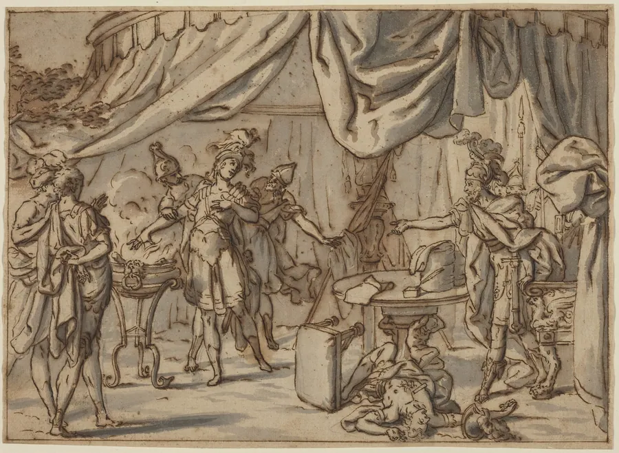Mucius Scaevola by Bernardo Castello