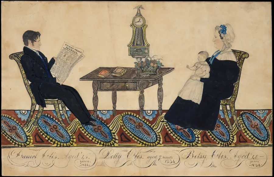 Mr. and Mrs. Daniel Otis and Child by Joseph H. Davis