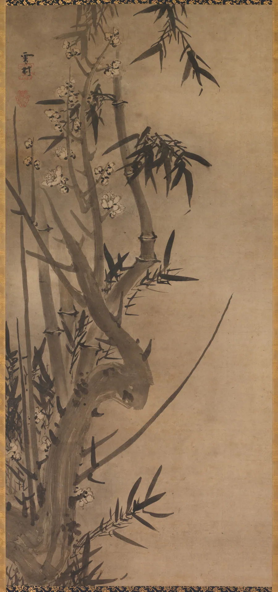 Bamboo and Plum by Sesson Shūkei
