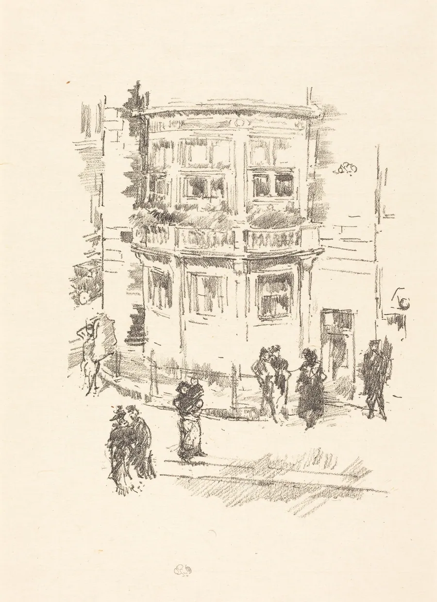 The Manager's Window, Gaiety Theatre by James McNeill Whistler