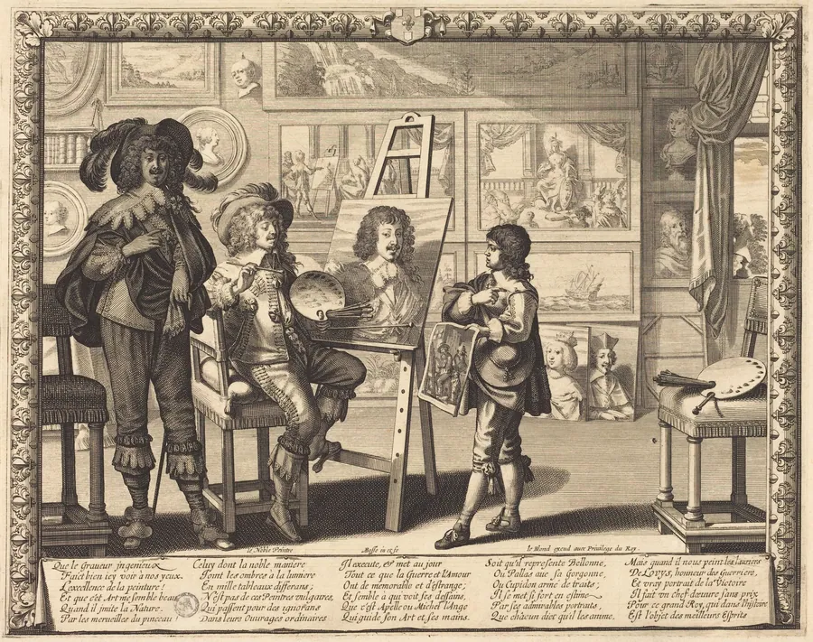 Le noble peintre by Abraham Bosse