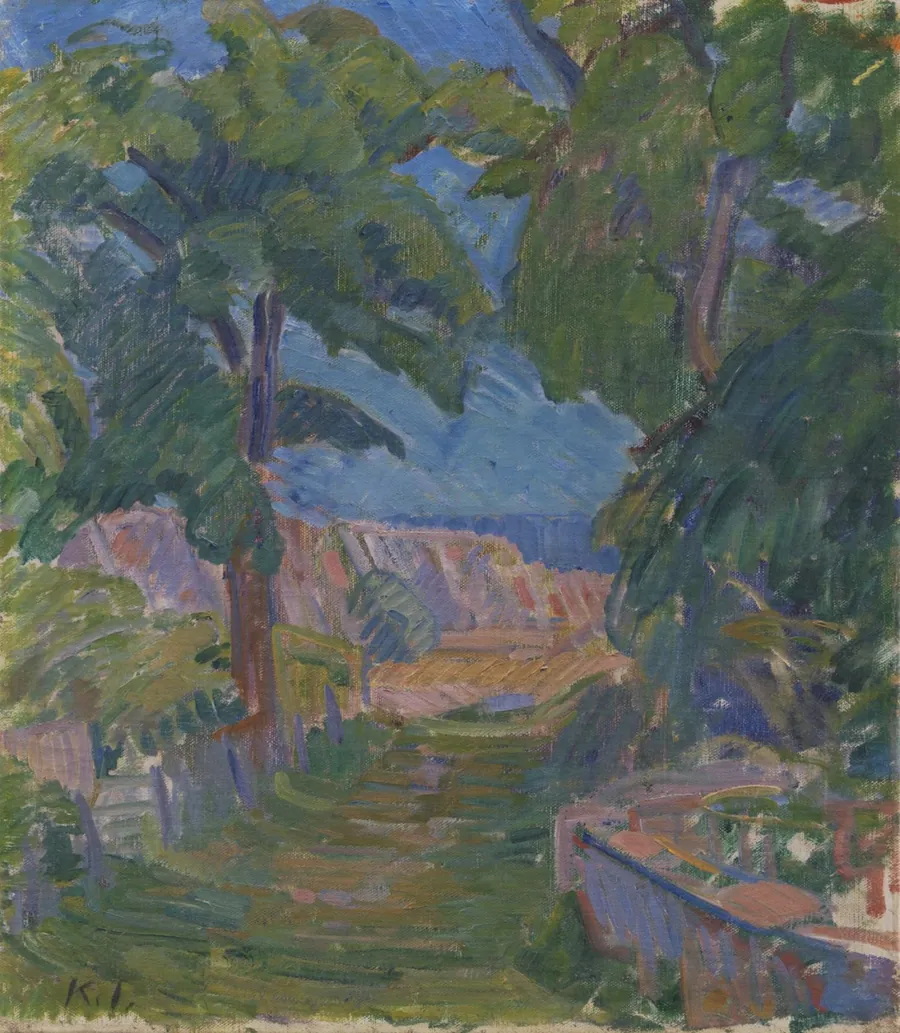 Landskab ved "Mindet", Christiansø by Isakson, Karl