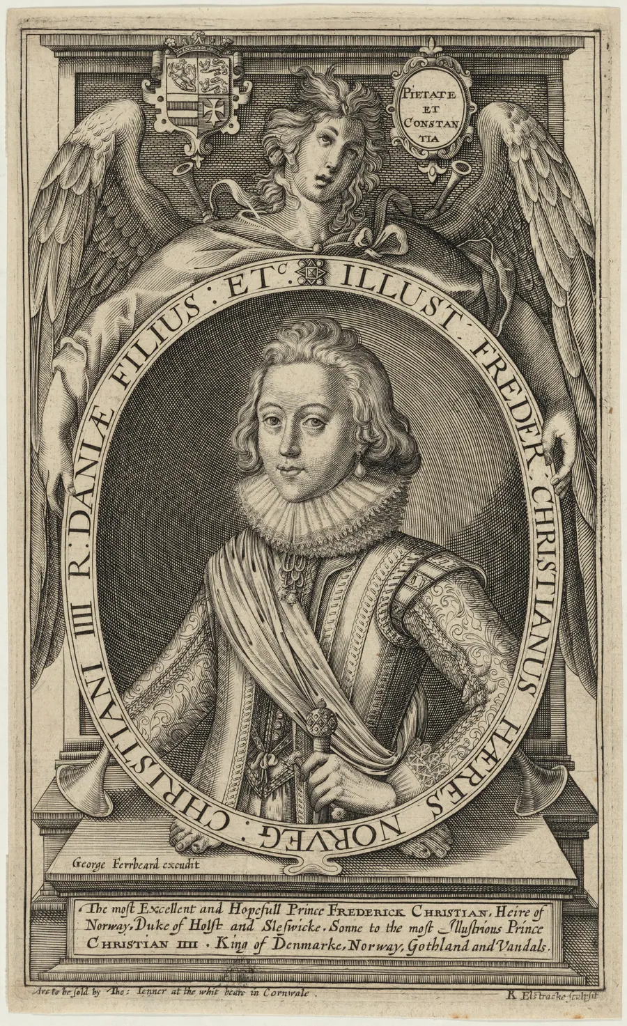 Frederick Christian of Denmark by Renold Elstrack
