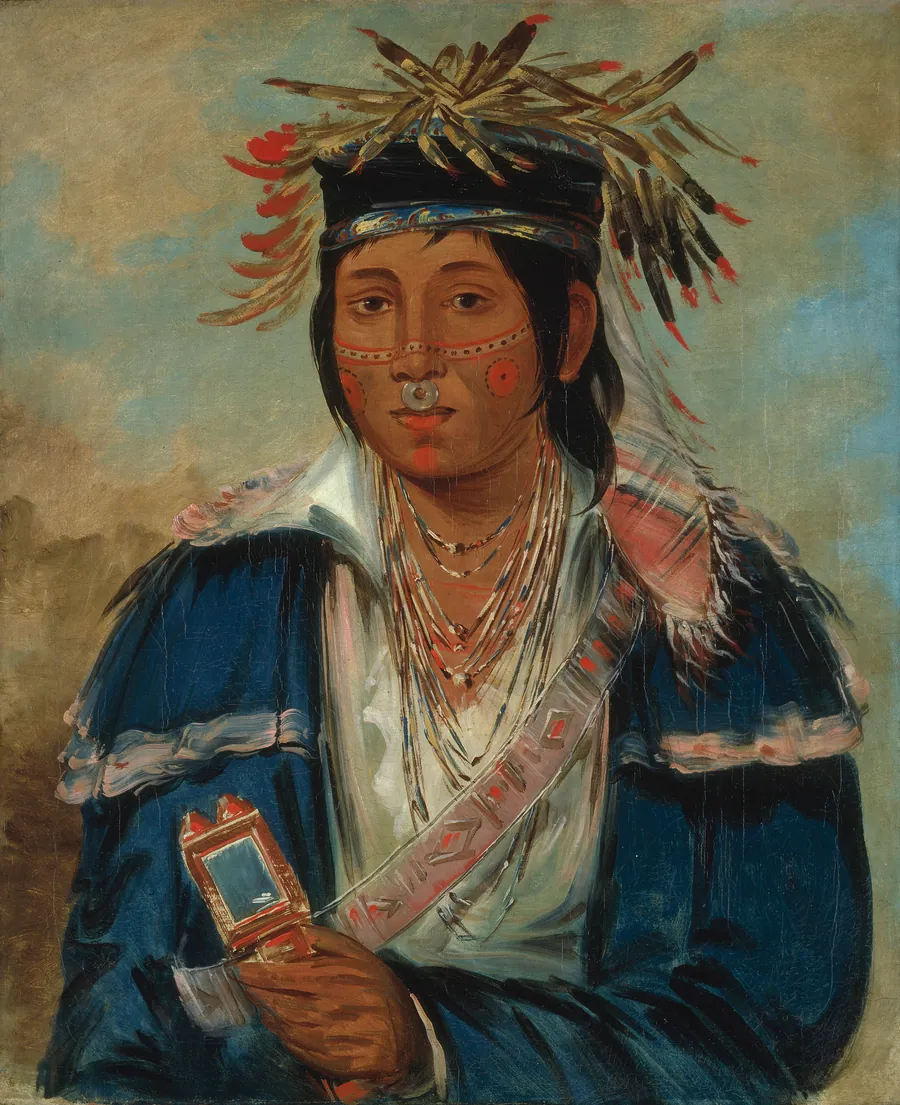 Kee-mo-rá-nia, No English, a Dandy by George Catlin, born Wilkes-Barre, PA 1796-died Jersey City, NJ 1872