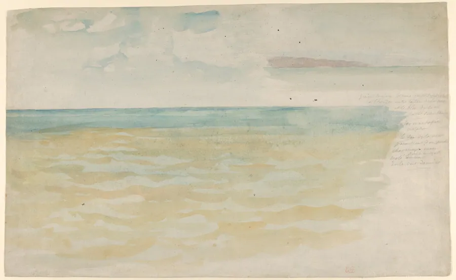 The Sea at Dieppe by Eugène Delacroix