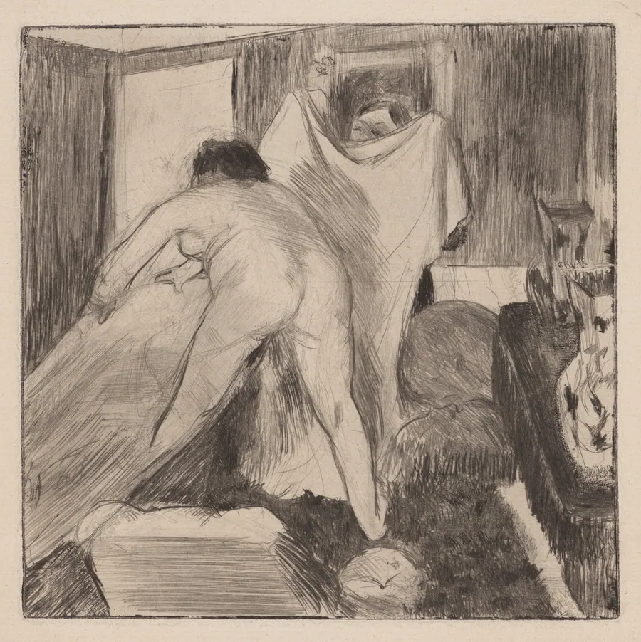 Leaving the Bath by Edgar Degas